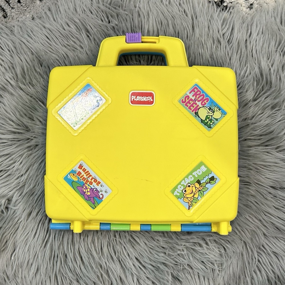 PLAYSKOOL Vintage 95' Hasbro Loads of Toads 4 in 1 Frog Take Alone Travel Case